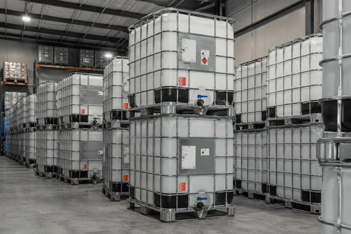 Our IBC tote warehouse